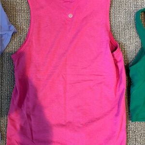 lululemon athletica Bright Pink Sleeveless Athletic Tank